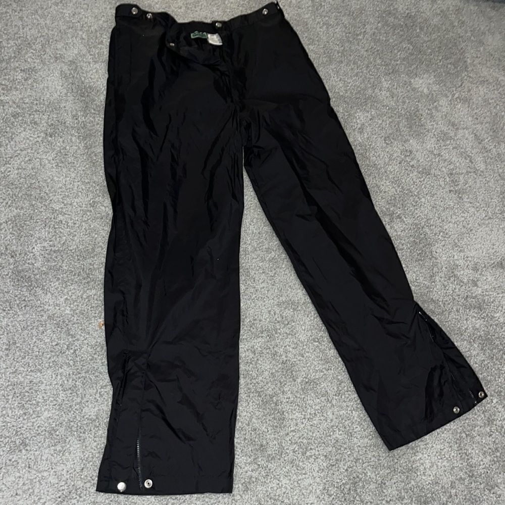 Stone Hill Non polyurethane Coated Black Bag pullover waterproof golf pants L